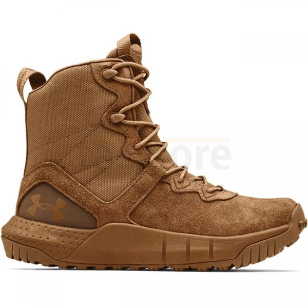 Under Armour Womens Micro G Valsetz Leather Tactical Boots - Coyote - 7