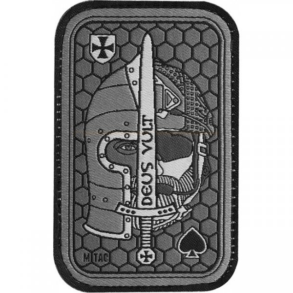 M-Tac Deus Vult Ace Woven Patch - Grey