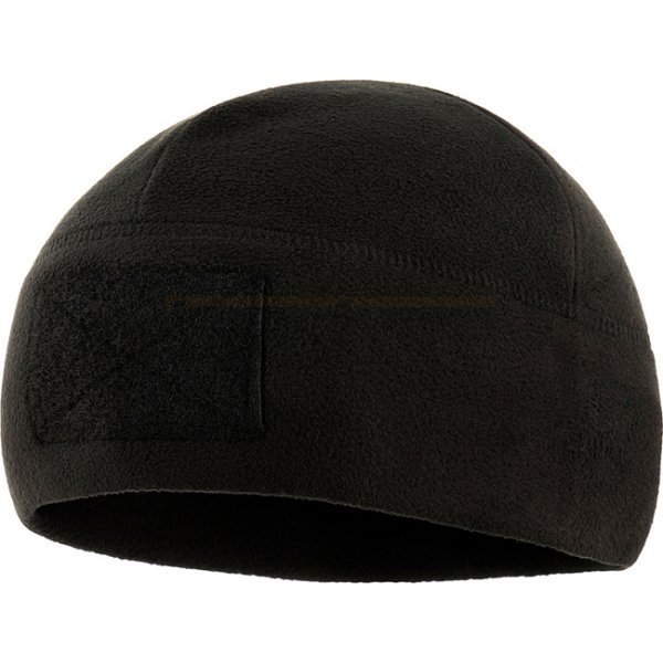 M-Tac Tactical Fleece Watch Cap Beanie & Patch Panel - Black - S