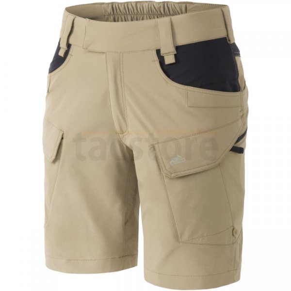 Helikon-Tex Women's OTS Outdoor Tactical Shorts 8.5 - Khaki / Black - S