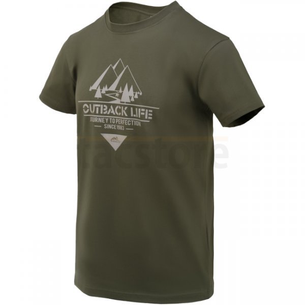 Helikon-Tex T-Shirt Outback Life - Taiga Green - M