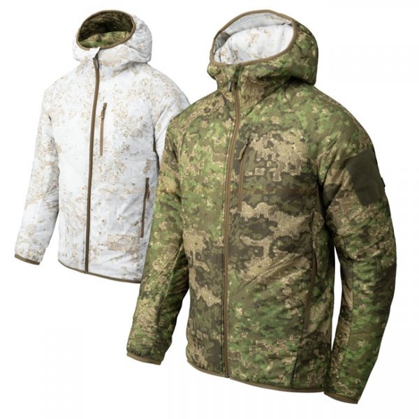 Helikon-Tex Reversible Wolfhound Hoodie Jacket Windpack - Pencott Wildwood / Pencott Snowdrift - 2XL