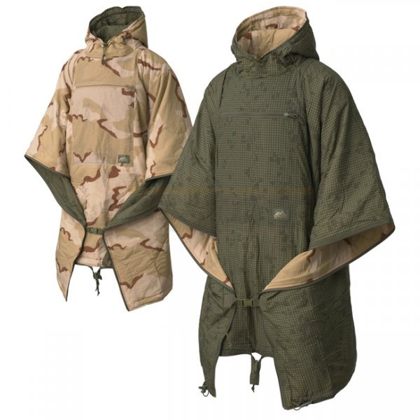 Helikon-Tex Reversible Swagman Roll Poncho - Desert Night Camo / US Desert