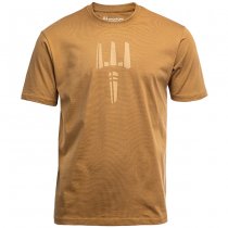 Pitchfork Trident Print T-Shirt - Coyote - S