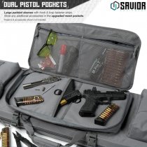 Savior Equipment Urban Warfare Double Rifle Bag 42 Inch - Grey