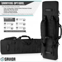 Savior Equipment Urban Warfare Double Rifle Bag 51 Inch - Black