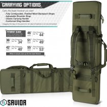 Savior Equipment Urban Warfare Double Rifle Bag 51 Inch - Olive