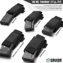 Savior Equipment AR-15/AK Mag Holder 2 Slot - Black