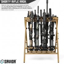 Savior Equipment Shorty Rifle Rack 9 Slots - RAL 8000