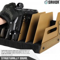 Savior Equipment Pistol Rack 4 Slots - Dark Earth