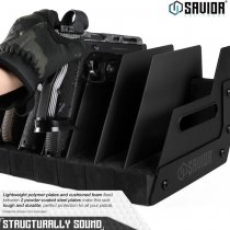 Savior Equipment Pistol Rack 12 Slots - Black