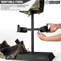 Savior Equipment H.A.B Rack Tactical Gear Stand - Black