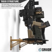 Savior Equipment Rifle Wall Rack 6 Slots - RAL 8000