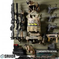 Savior Equipment Wall Rack System Helmet Rack - Olive