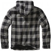 Brandit Lumberjacket Hooded - Black / Charcoal - 7XL