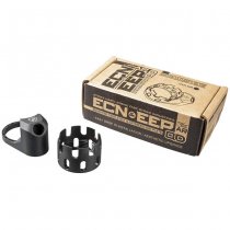 Strike Industries AR Enhanced Castle Nut & Extended End Plate - Black