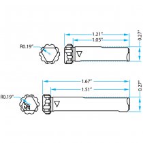 Strike Industries AR10 Shift Pins - Chrome