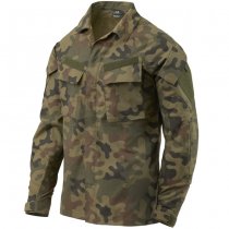 Helikon-Tex Raid Shirt - PolyCotton Stretch Ripstop - PL Woodland