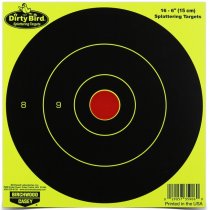 Birchwood Casey Dirty Bird 6 Inch Yellow Round Target 16 Pack