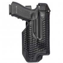 BLACKHAWK EPOCH Basketweave Level 3 Light Bearing Duty Holster S&W M&P .40 RH - Black