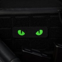 M-Tac Green Cat Eyes Laser Cut Patch - Black