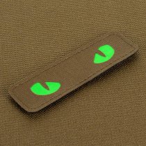 M-Tac Green Cat Eyes Laser Cut Patch - Coyote