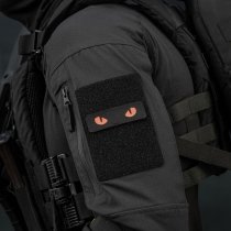 M-Tac Red Cat Eyes Laser Cut Patch - Black