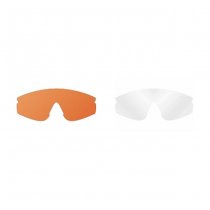 SwissEye F-Tac Goggles Arctic Smoke / Orange / Clear - Black