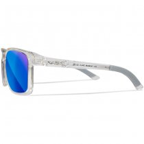 Wiley X WX Alfa Captivate Polarized Blue Mirror - Transparent