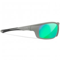 Wiley X WX Grid Captivate Polarized Green Mirror - Grey