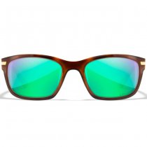 Wiley X WX Helix Captivate Polarized Green Mirror - Brown