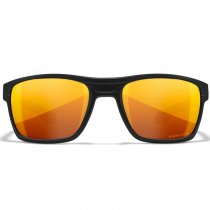 Wiley X WX Kingpin Captivate Polarized Bronze Mirror - Black