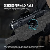 Olight Odin GL M Tactical Flashlight & Green Laser Combo - Black