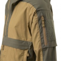 Helikon-Tex Tracer Anorak Jacket - Polycotton Stretch Ripstop - Coyote / Taiga Green - XL