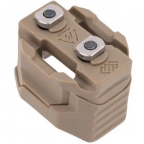 Strike Industries Stacked Angled Grip & Cable Management System Base M-LOK - Dark Earth