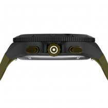 Glock Watch Black Titanium Case & Green Silicone Strap