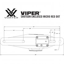 Vortex Optics Viper Shotgun Enclosed Micro Red Dot 3 MOA - Black