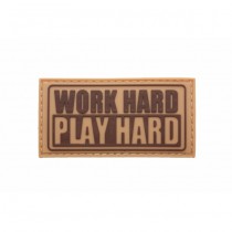 Pitchfork Work Hard Patch - Tan