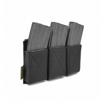 Warrior Triple Elastic Mag Pouch - Black 1