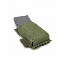 Warrior Single Elastic Magazine Pouch - Olive 1