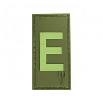 Pitchfork Letter E Patch - Olive