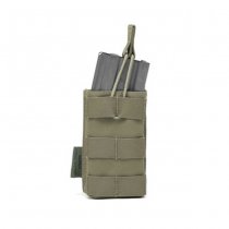 Warrior Single M4 Open Magazine Pouch - Ranger Green