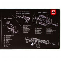 TekMat Cleaning & Repair Mat Ultra 44 - AR-15 Black