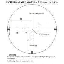 Vortex Optics Razor HD Gen II-E 1-6x24 Riflescope VMR-2 MRAD