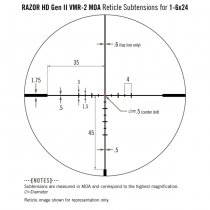 Vortex Optics Razor HD Gen II-E 1-6x24 Riflescope VMR-2 MOA