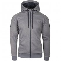 Helikon-Tex Urban Tactical Hoodie FullZip - Melange Black-Grey - S