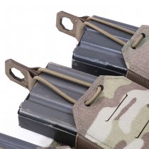 Warrior Laser Cut Triple Bungee 5.56 Magazine Pouch - Multicam