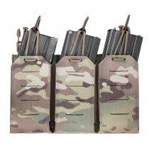 Warrior Laser Cut Triple Bungee 5.56 Magazine Pouch - Multicam