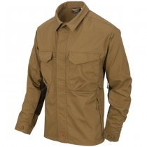 Helikon-Tex Woodsman Shirt - Coyote / Taiga Green A - 2XL