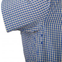 Helikon-Tex Covert Concealed Carry Short Sleeve Shirt - Royal Blue Checkered - XS